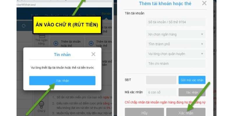 Hướng dẫn chi tiết các bước nhận tiền về tài khoản tại nhà cái Thabet 