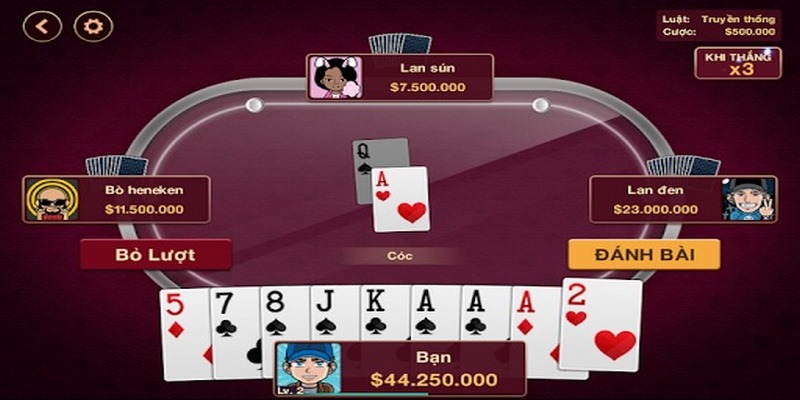 Trình tự một ván bài Tiến lên miền Nam hoàn chỉnh